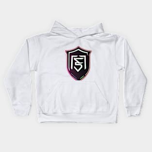 Shield Neon Shadow Silhouette Anime Style Collection No. 286 Kids Hoodie